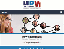 Tablet Screenshot of mpwsoluciones.com